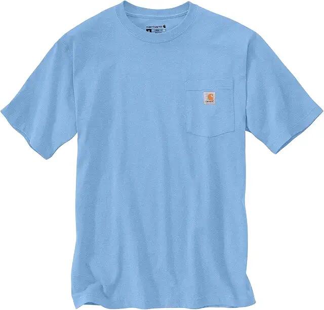 Carhartt Loose Fit Heavyweight Short Sleeve Pocket T-Shirt (Skystone Heather) Men's T Shirt Cover