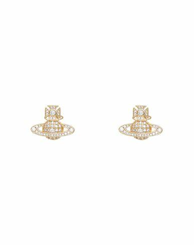 Vivienne Westwood Woman Earrings Gold Brass, Cubic zirconia Cover