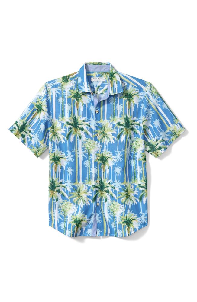 Tommy Bahama Coconut Point Grand Palms Short Sleeve Button-Up Shirt in Mountain Bluebell Cover