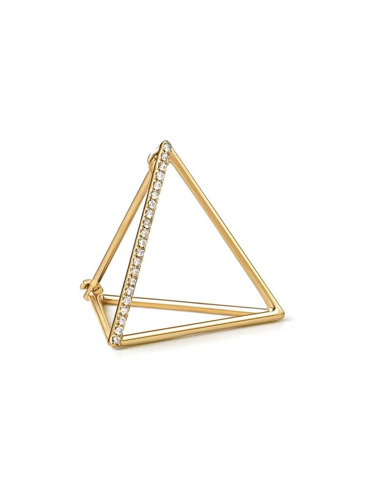 Shihara Diamond Triangle Earring 20 (01) - Metallic Cover