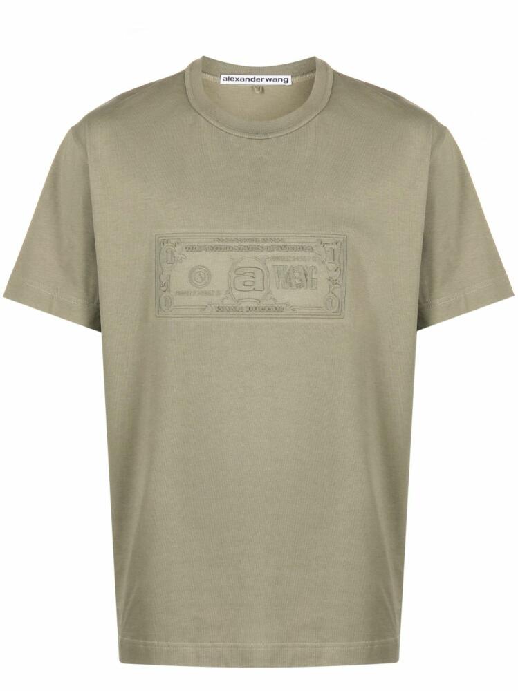 Alexander Wang money-print short-sleeve T-shirt - Green Cover