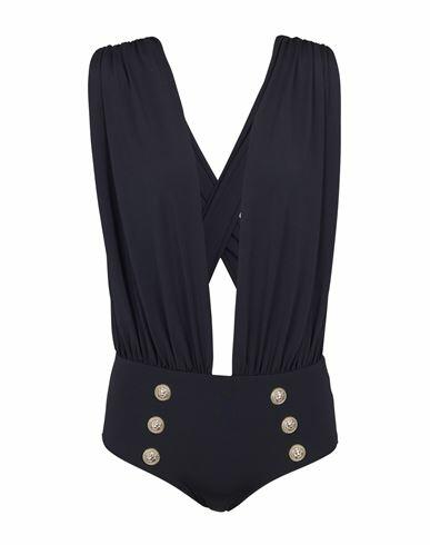 Balmain Woman One-piece swimsuit Black Polyamide, Elastane Cover