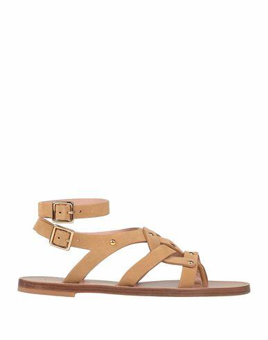 Alberta Ferretti Woman Thong sandal Sand Soft Leather Cover