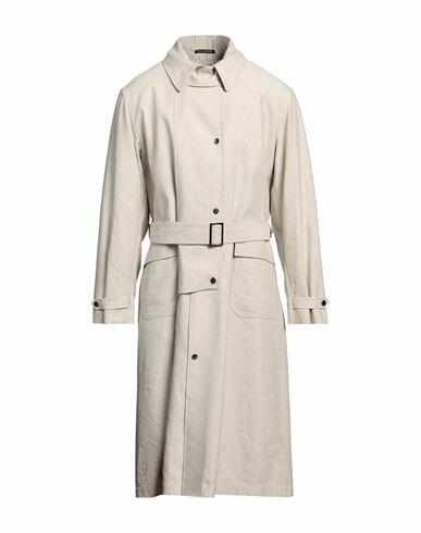 Emporio Armani Man Overcoat & Trench Coat Beige Linen, Polyamide Cover