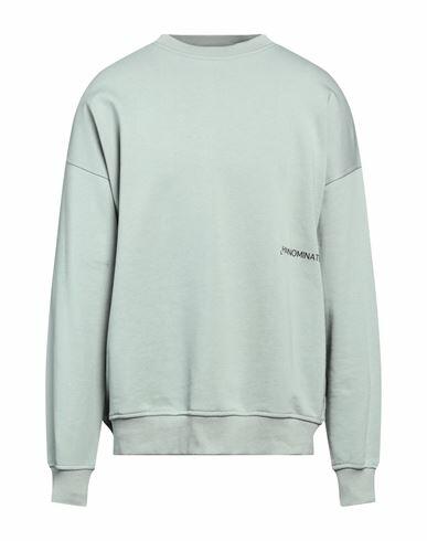 Hinnominate Man Sweatshirt Sage green Cotton, Elastane Cover