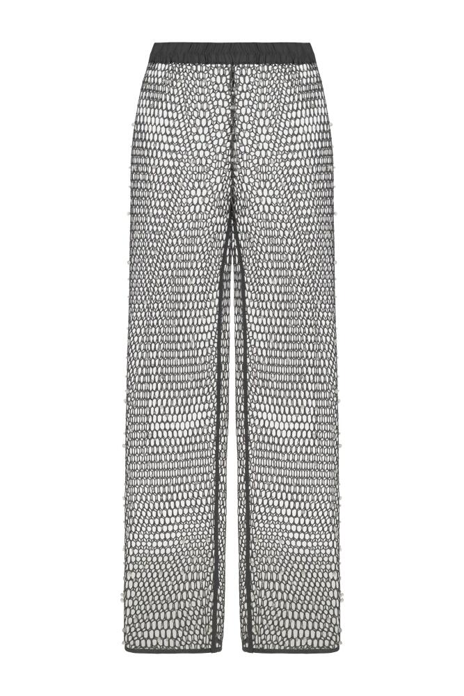 Nocturne Shimmering Threaded Mesh Pants in Grey Cover