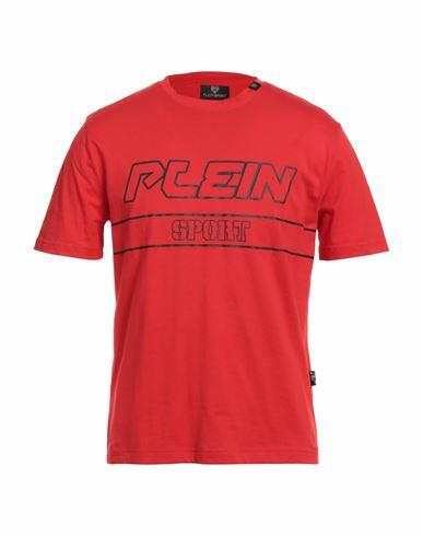 Plein Sport Man T-shirt Red Cotton Cover