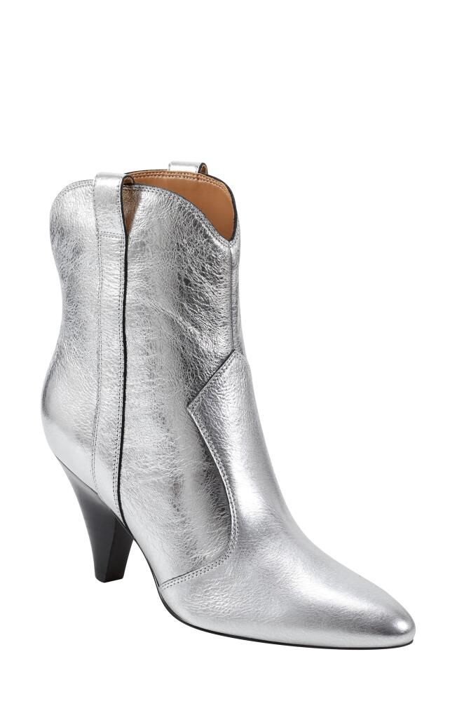 Marc Fisher LTD Carissa Western Bootie in Silver 040 Cover