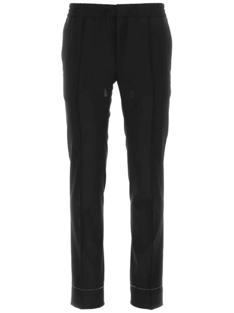 Brioni drawstring-waist wool trousers - Black Cover