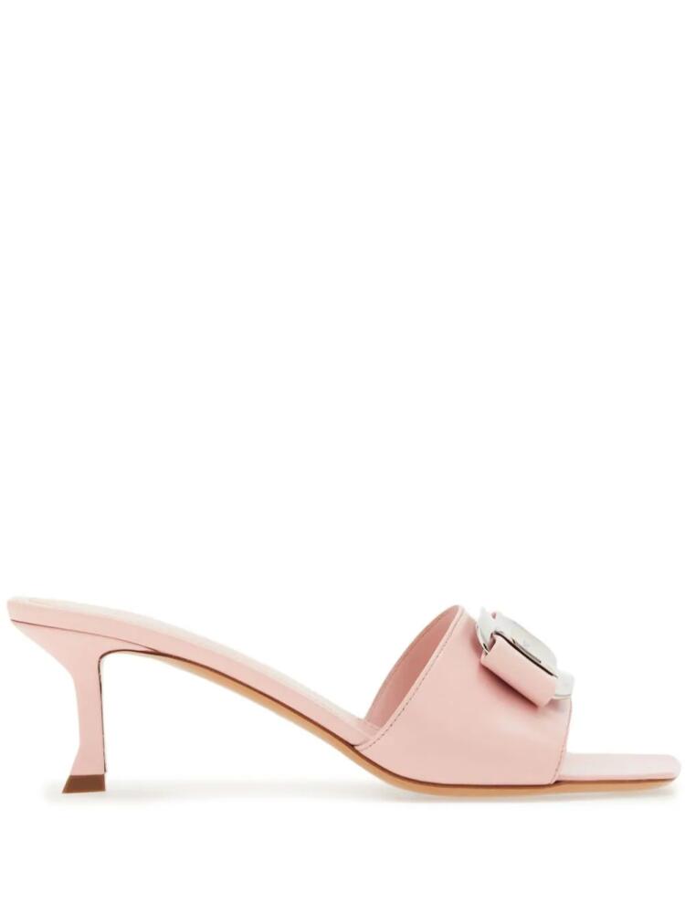 Ferragamo New Vara 55mm mules - Pink Cover