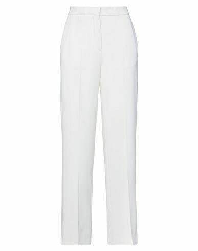 Karl Lagerfeld Woman Pants Ivory Polyester, Polyurethane Cover