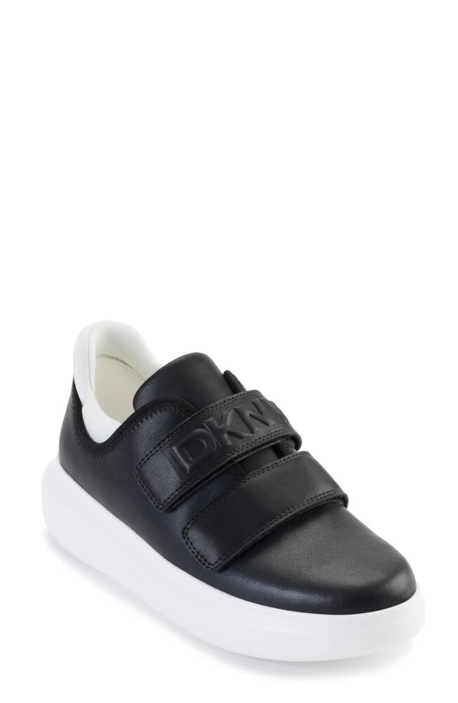 DKNY Jamiah Platform Sneaker in Black/White Cover