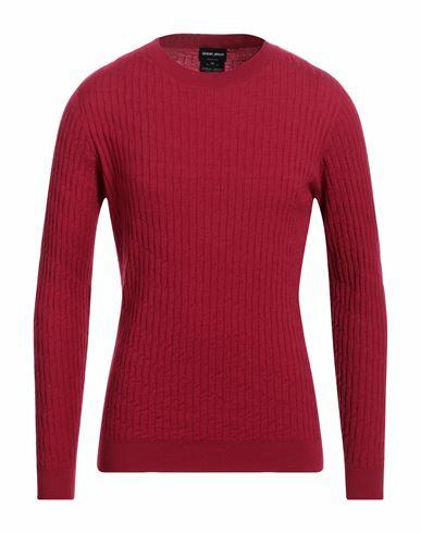 Giorgio Armani Man Sweater Garnet Virgin Wool, Polyester Cover