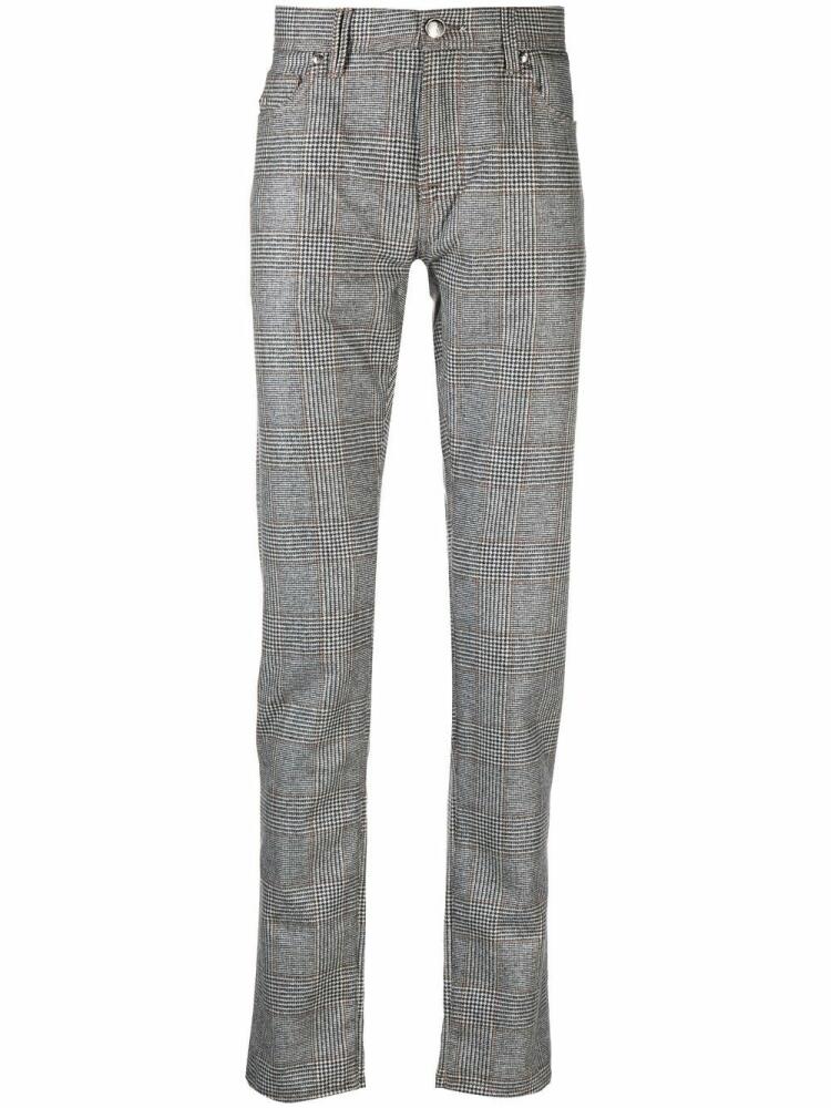 Sartoria Tramarossa checked straight-leg trousers - Neutrals Cover