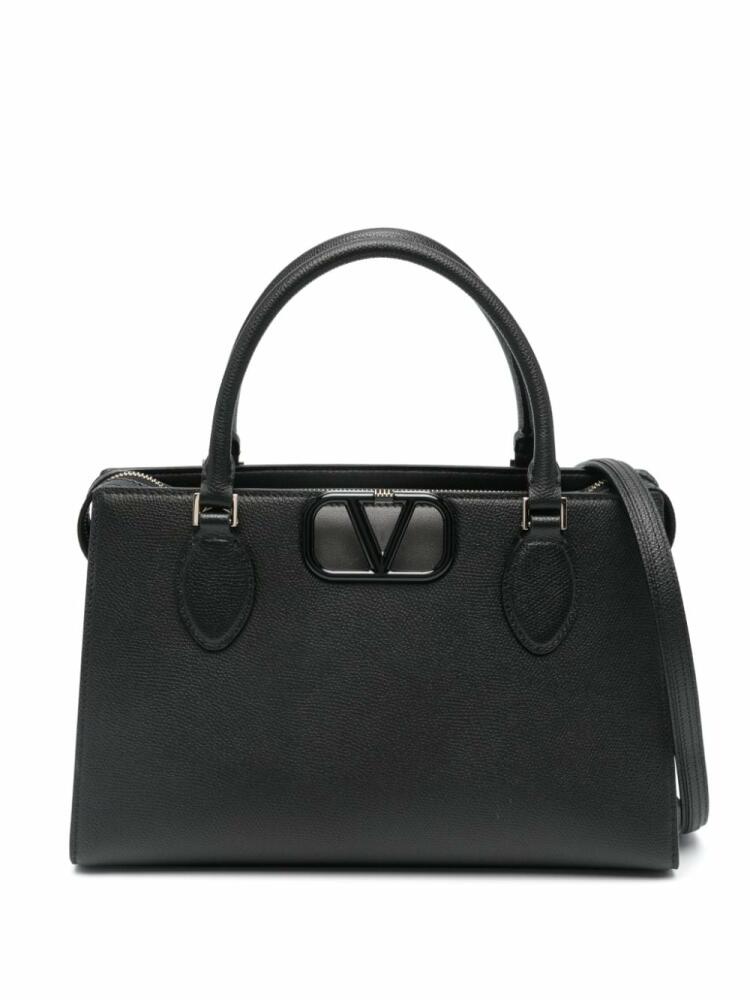 Valentino Garavani VLogo leather tote bag - Black Cover