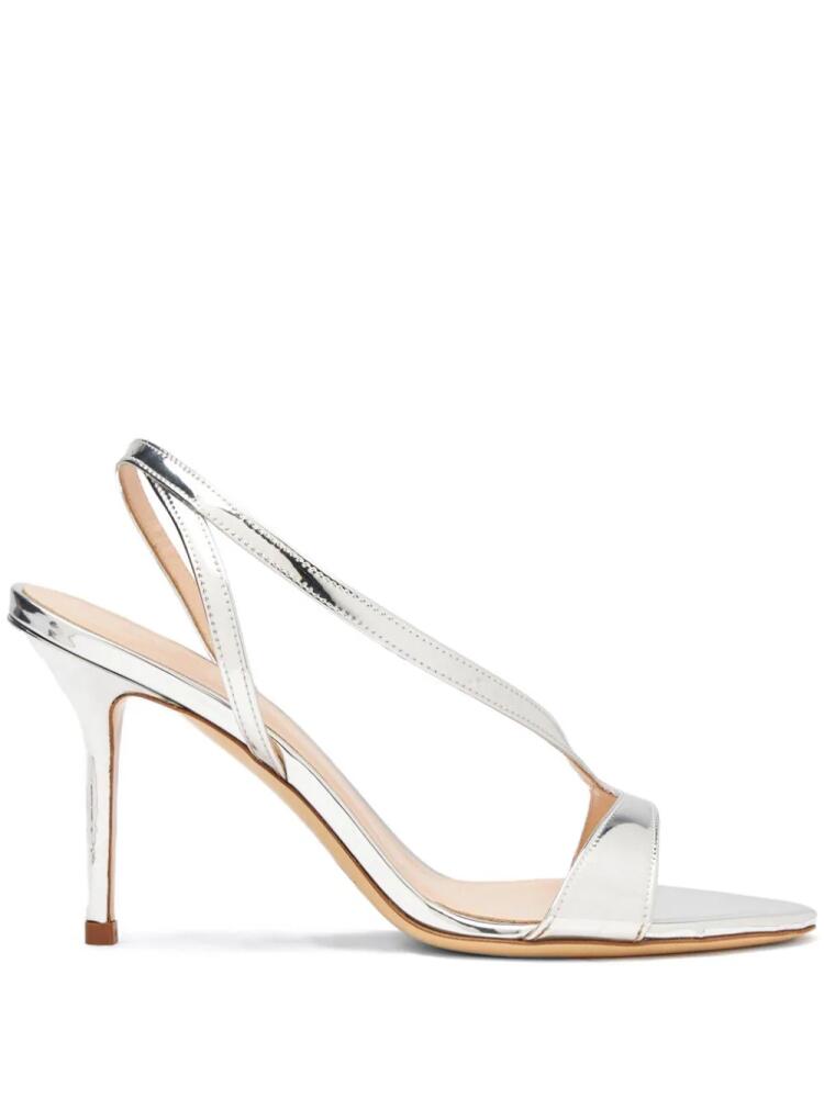 Scarosso 85mm Paula strappy sandals - Silver Cover