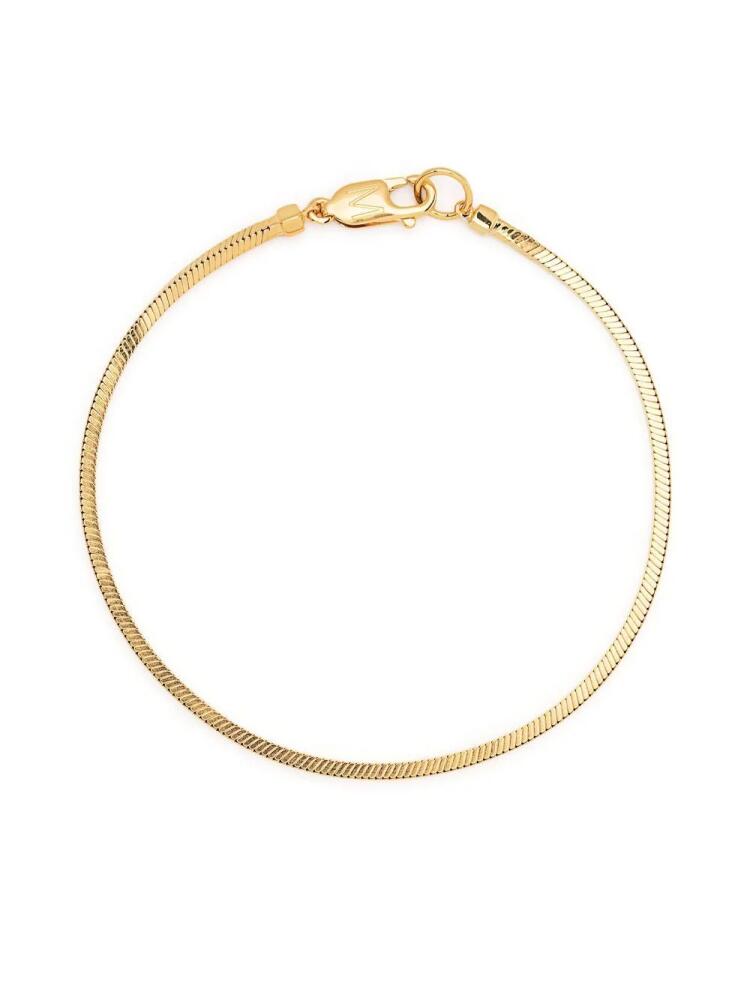 Missoma square snake chain bracelet - Gold Cover