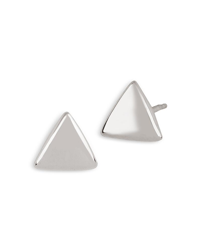 Bloomingdale's Fine Collection Flat Triangle Stud Earrings in Sterling Silver Cover