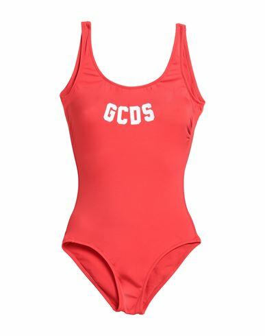 Gcds Woman One-piece swimsuit Red Polyamide, Elastane Cover