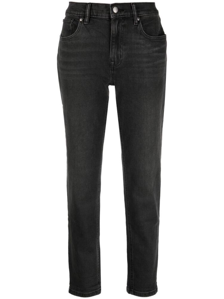 Lauren Ralph Lauren cropped tapered-leg jeans - Black Cover