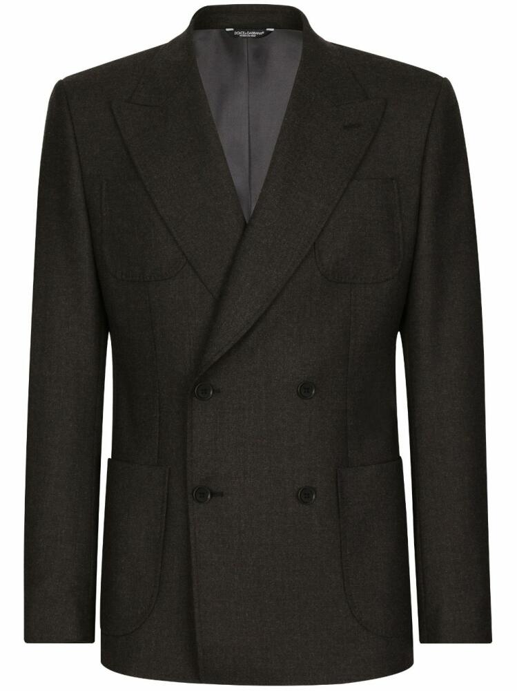 Dolce & Gabbana double-breasted wool blazer - Black Cover