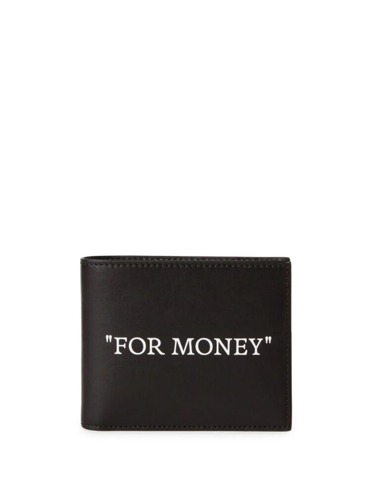 Off-White "For Money" bi-fold wallet - Black Cover