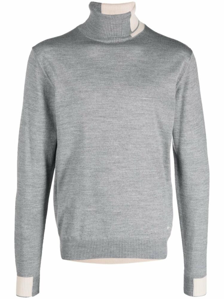 Manuel Ritz two-tone knitted jumper - Grey Cover