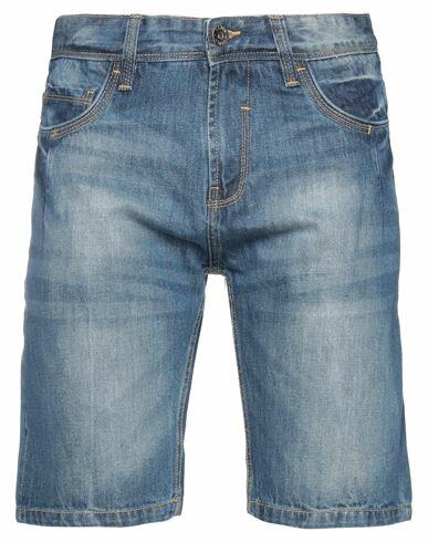 Gaudì Man Denim shorts Blue Cotton Cover