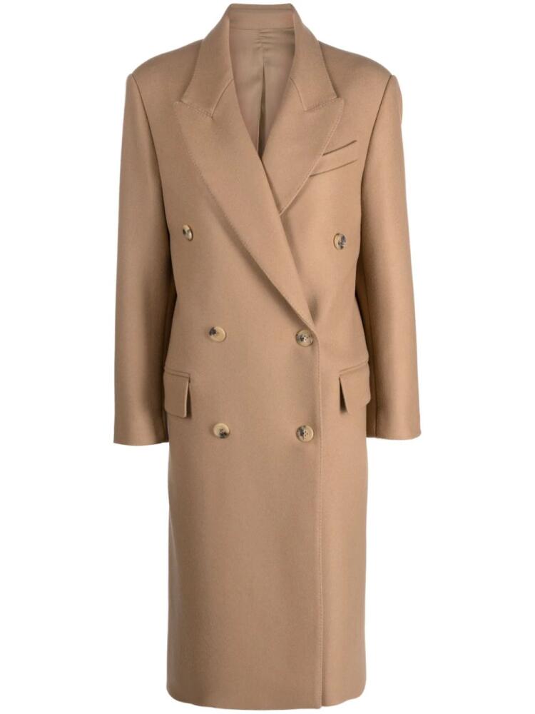 ARMARIUM long double-breasted coat - Neutrals Cover