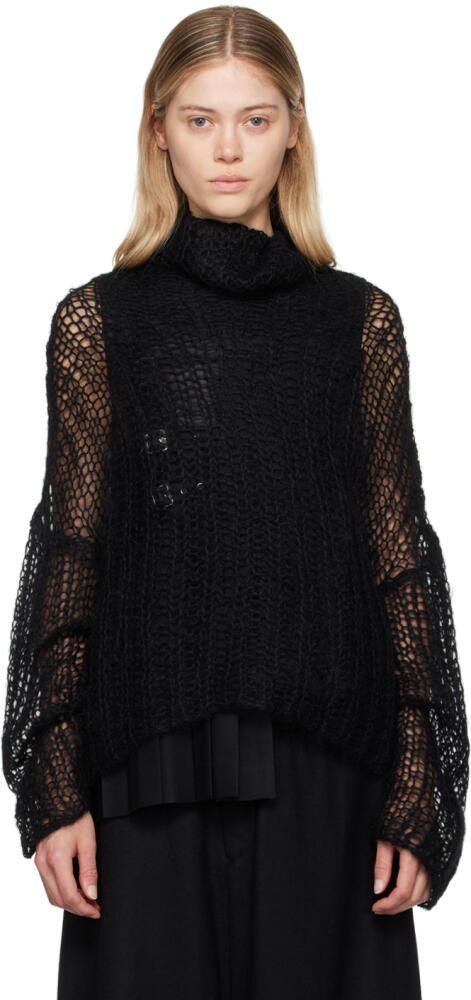 YOHJI YAMAMOTO Black Dian 2 R-Mohair Turtleneck Cover