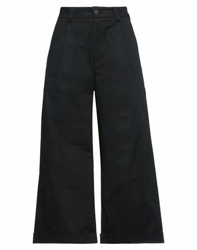 Société Anonyme Woman Pants Black Cotton, Elastane Cover