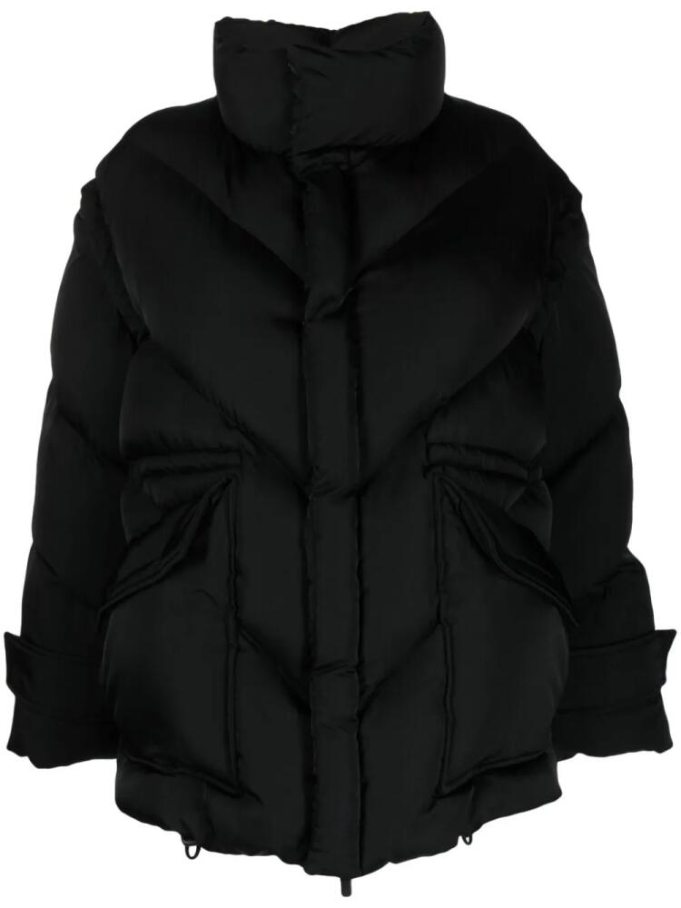 Del Core padded quilted puffer jacket - Black Cover