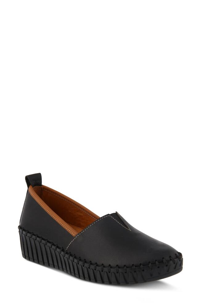 Spring Step Tispea Wedge Loafer in Black Cover