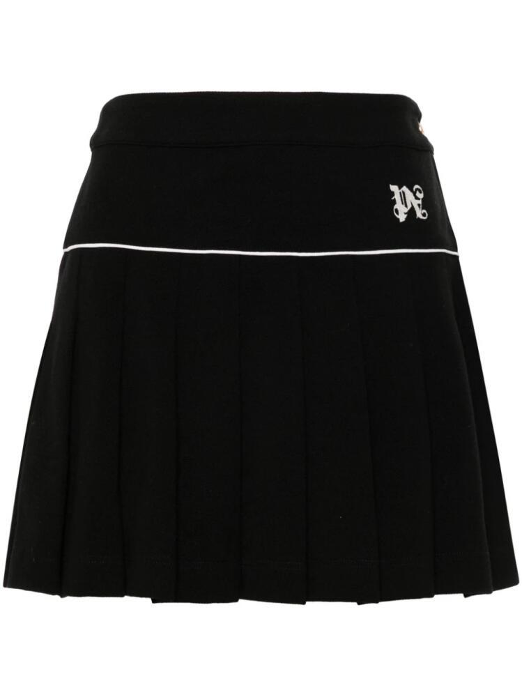 Palm Angels monogram pleated skirt - Black Cover