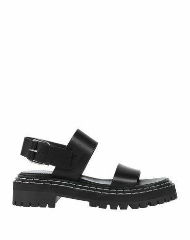 Proenza Schouler Woman Sandals Black Soft Leather Cover