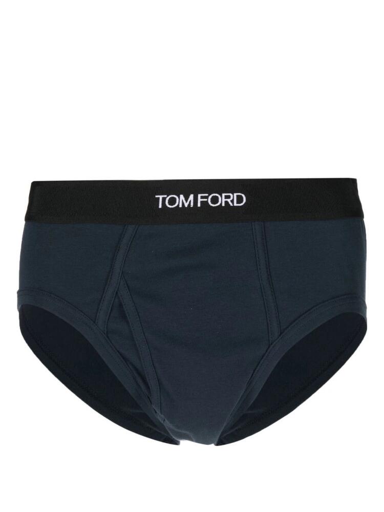 TOM FORD logo-waistband briefs - Blue Cover