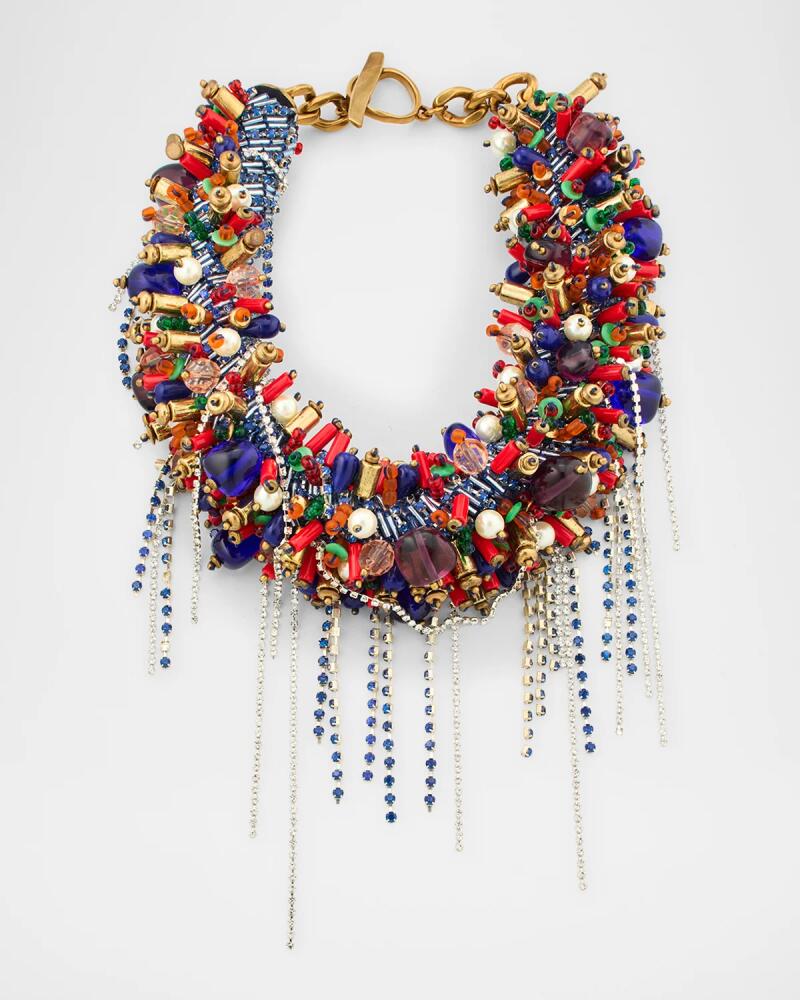 Dries Van Noten Beaded Statement Necklace Cover