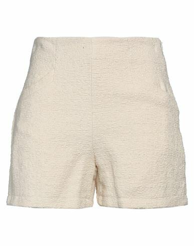 Kaos Woman Shorts & Bermuda Shorts Ivory Cotton, Polyamide Cover