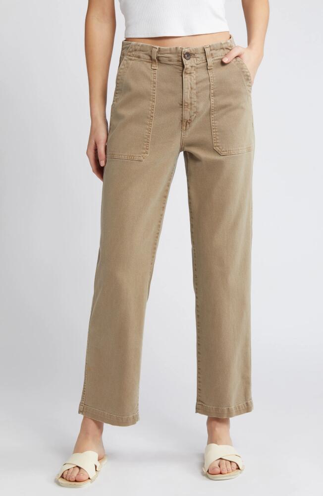 AG Analeigh High Waist Jeans in Sulfur Desert Taupe Cover