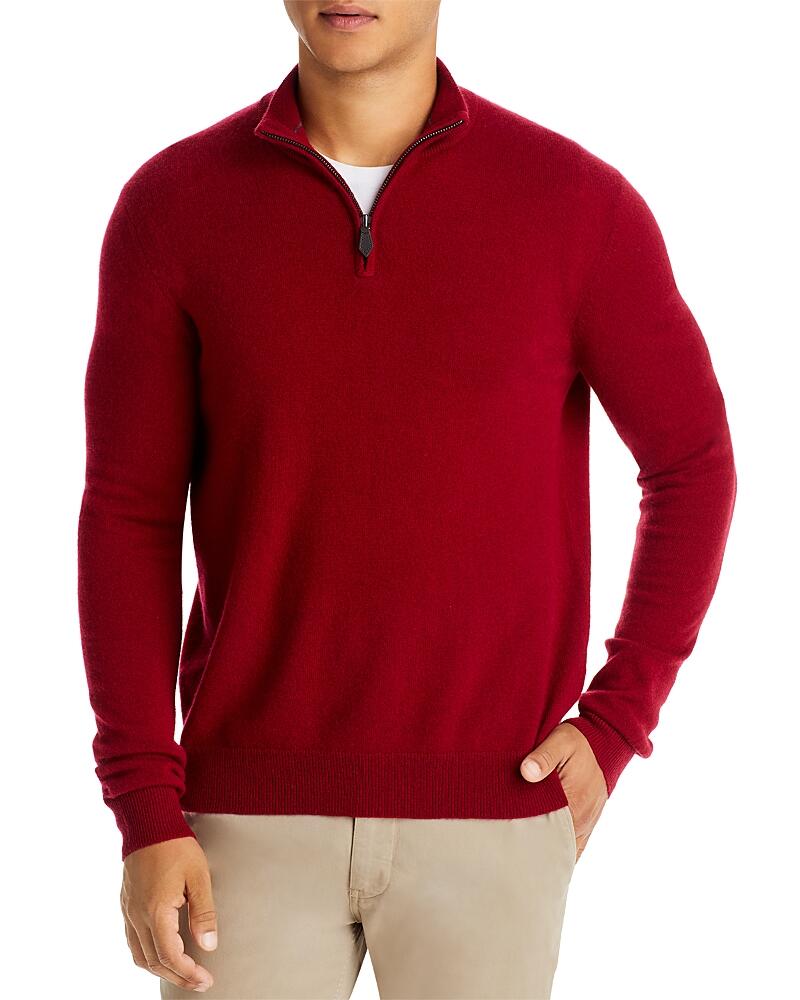 The Men's Store at Bloomingdale's Berry Cashmere Half-Zip Sweater - Exclusive Cover