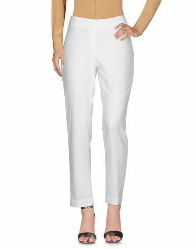 Angelo Marani Woman Pants White Polyester, Elastane Cover