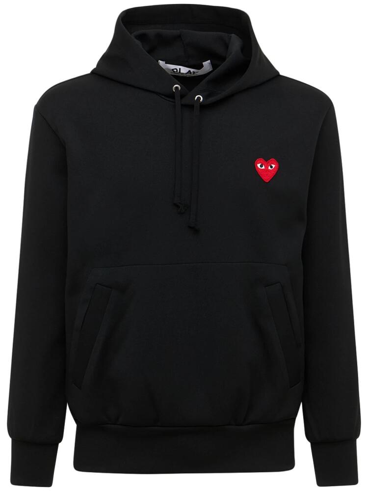 COMME DES GARÇONS PLAY Mini Heart Patch Jersey Hoodie Cover