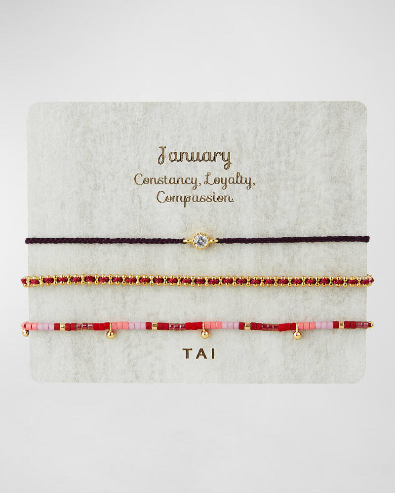 Tai Personalized Birthday Bracelets, Set of 3 Cover