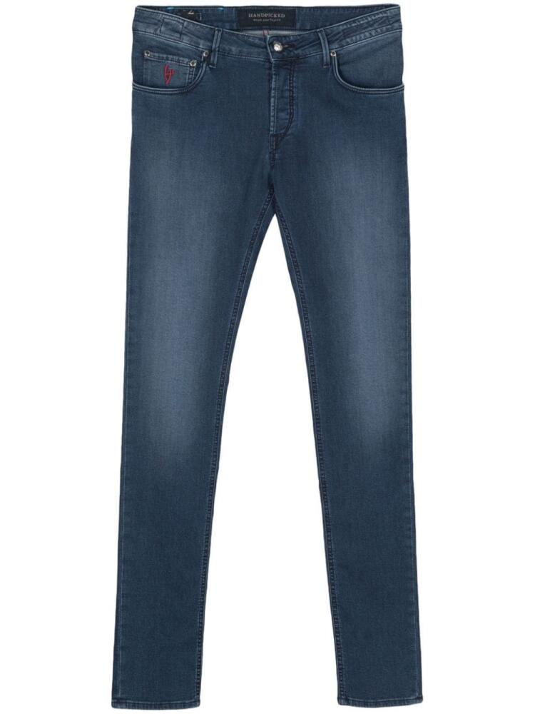 Hand Picked mid-rise slim-fit jeans - Blue Cover