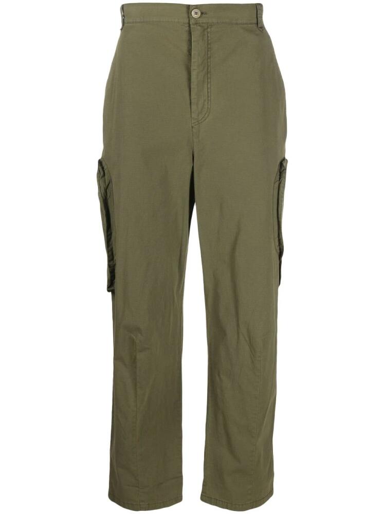 Henrik Vibskov straight-leg cotton cargo trousers - Green Cover