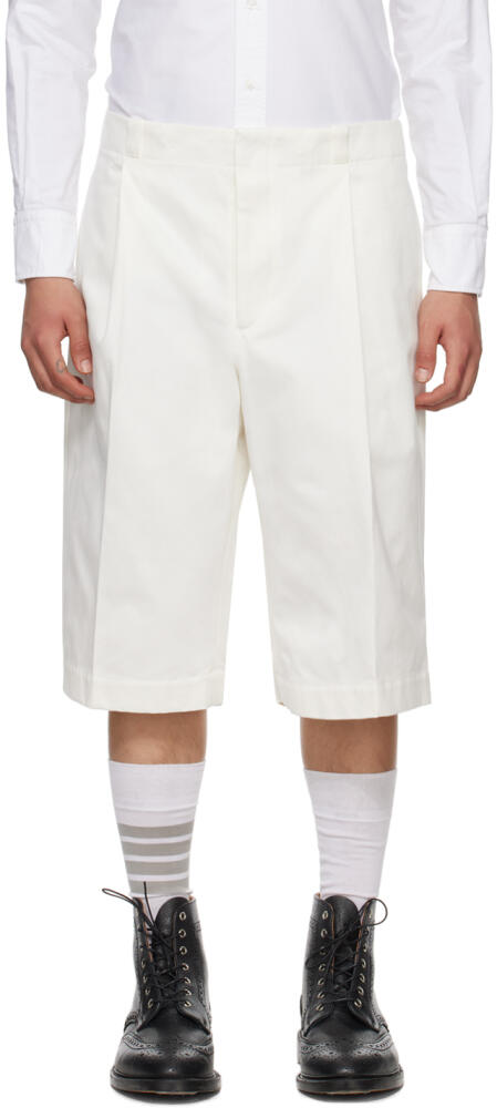 Thom Browne White Unconstructed Shorts Cover