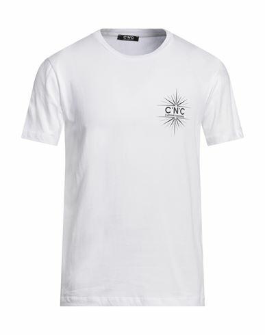 C'n'c' Costume National Man T-shirt White Cotton Cover