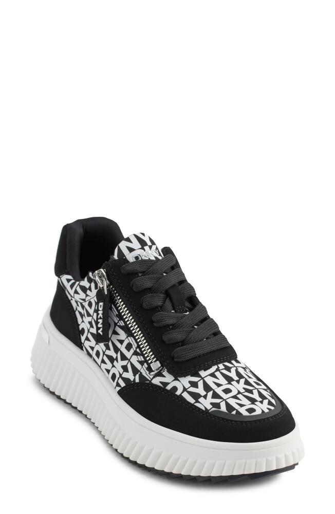 DKNY Lissa Platform Sneaker in Black/White Cover