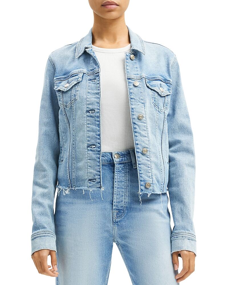 7 For All Mankind Classic Trucker Denim Jacket Cover