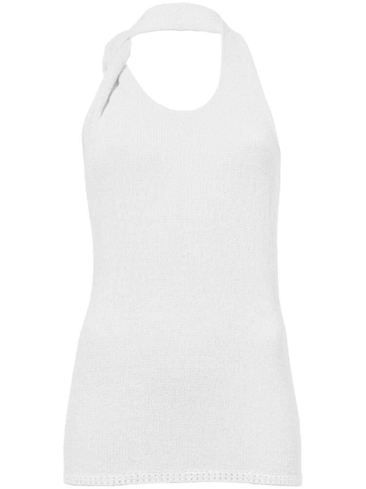 Proenza Schouler knitted halterneck top - White Cover